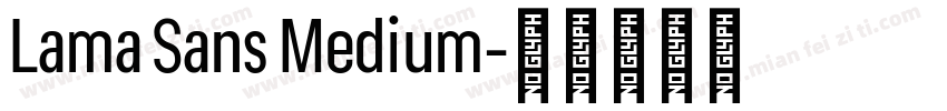 Lama Sans Medium字体转换